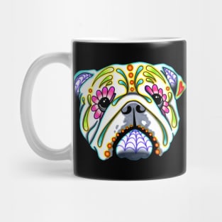 English Bulldog - Day of the Dead Sugar Skull Dog Mug